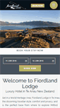 Mobile Screenshot of fiordlandlodge.co.nz